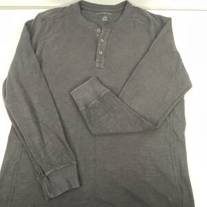 American Eagle Shirt Mens Large Black Long Sleeve